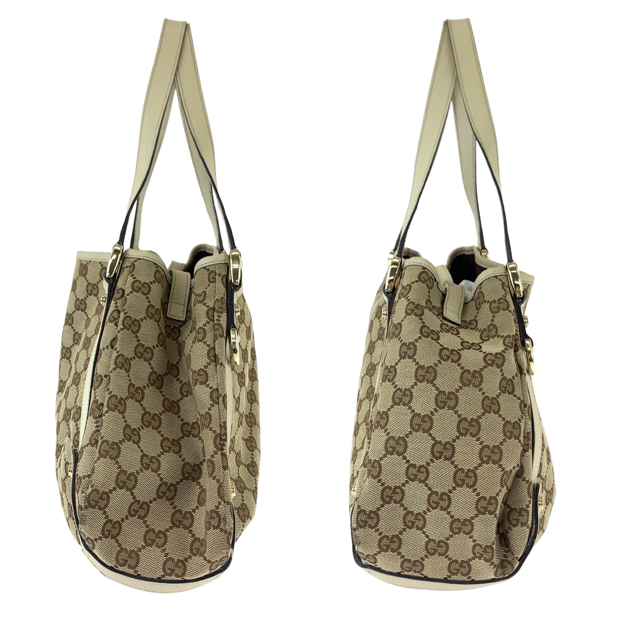 Gucci GG Canvas Abbey Tote Bag 130736 in Very Good Condition