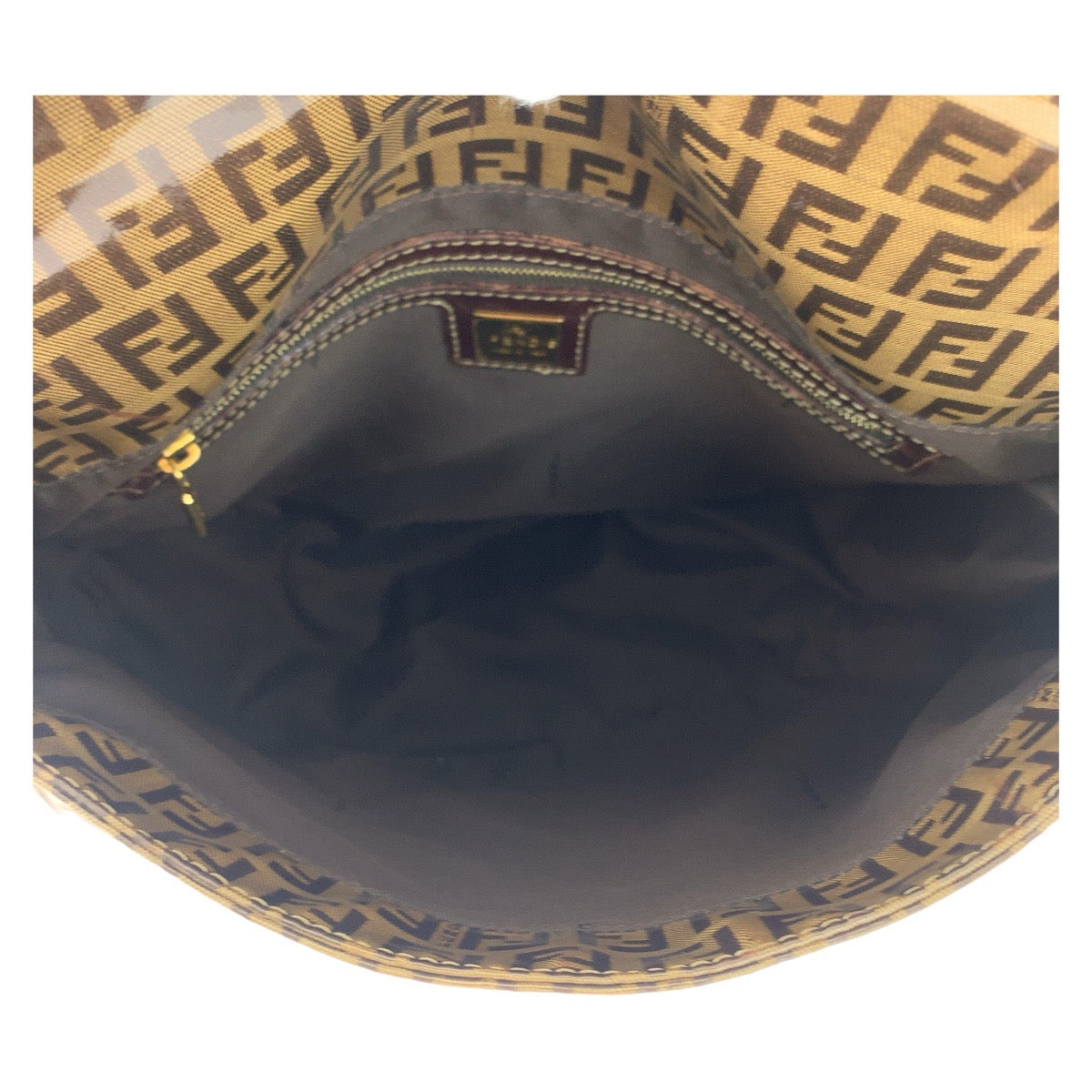 Fendi Coated Canvas/Leather Mamma Bucket Shoulder Bag in Great Condition