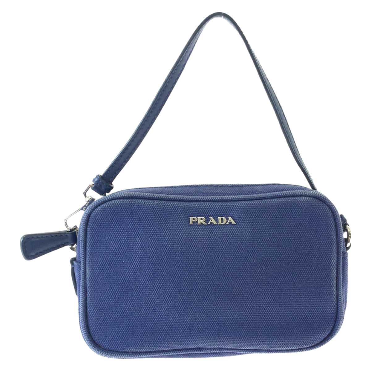 Prada Canvas Mini Handbag Clutch in Very Good Condition