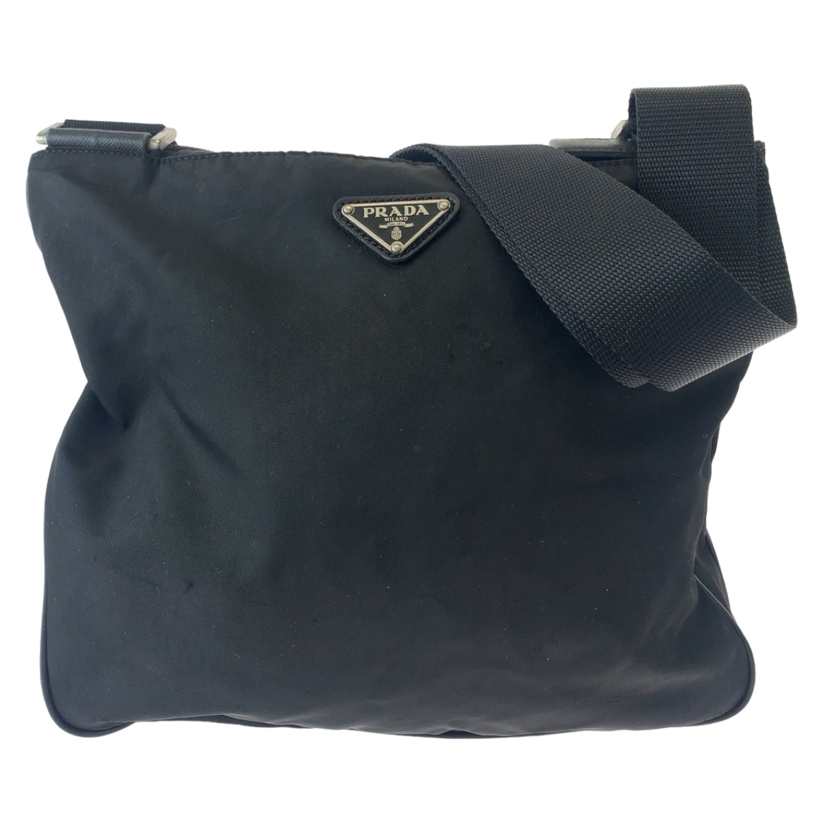 Prada Nylon Tessuto Triangle Logo Shoulder Bag