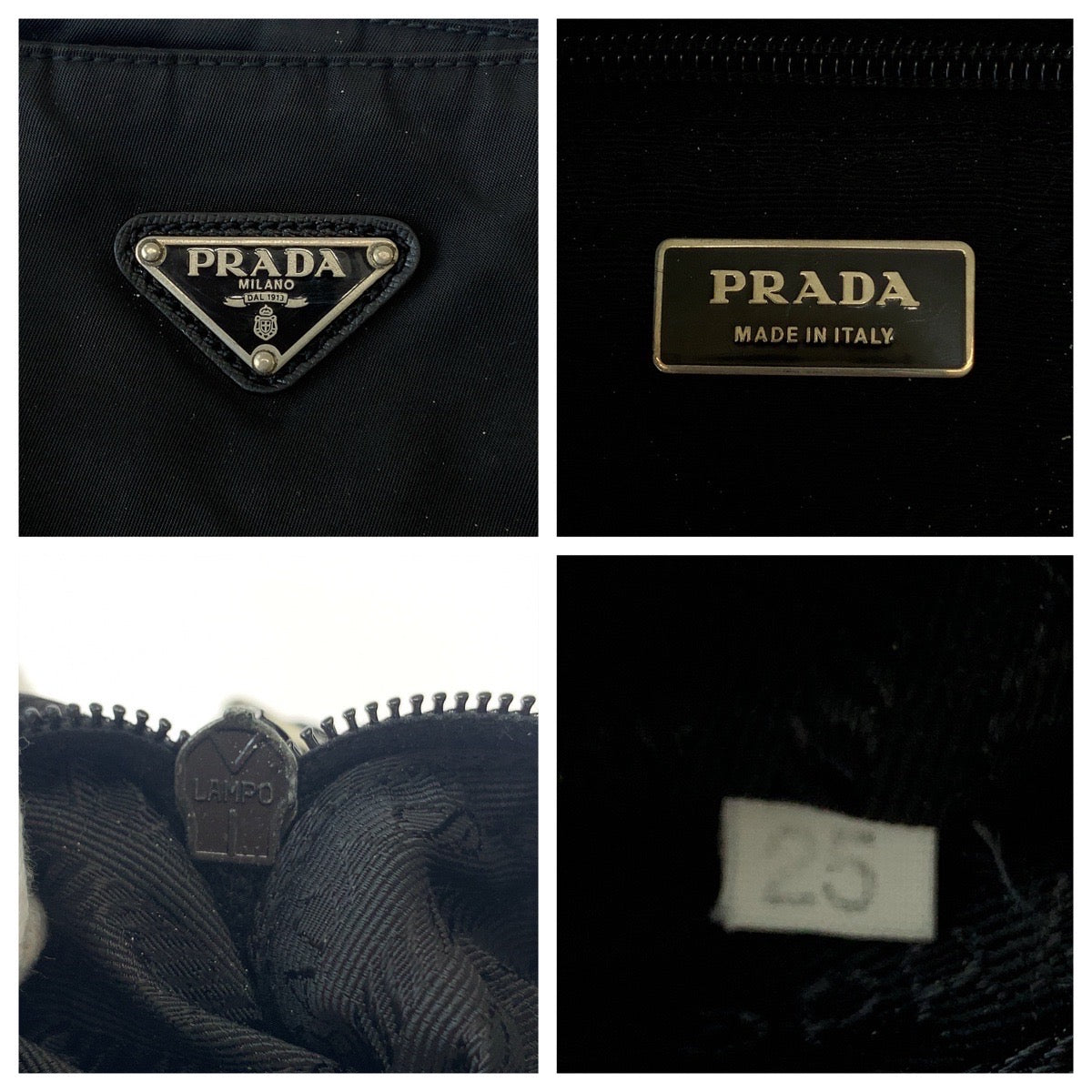 Prada Nylon Tessuto Triangle Logo Plate Shoulder Bag in Very Good Condition