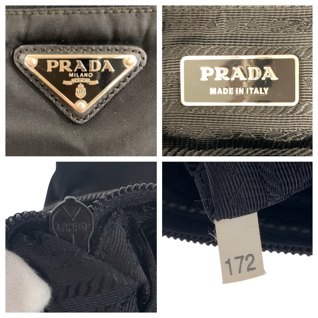 Prada Nylon Tessuto Logo Shoulder Bag