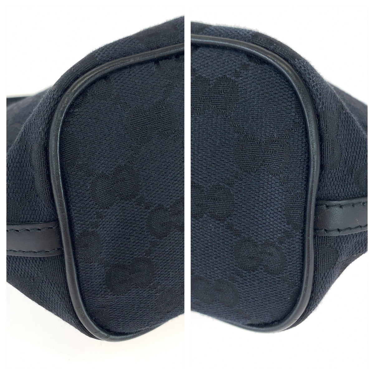 Gucci Black GG Canvas Handbag Accessory Pouch in Great Condition