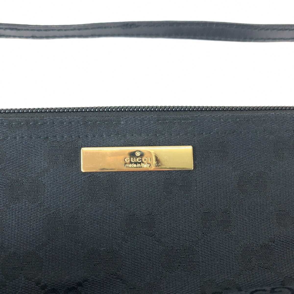 Gucci Black GG Canvas Handbag Accessory Pouch in Great Condition