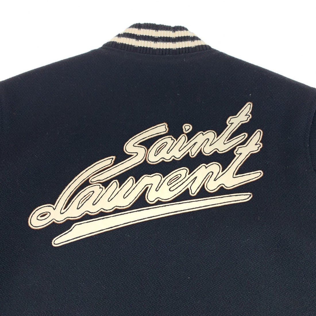 Saint Laurent Wool Teddy Jacket Black