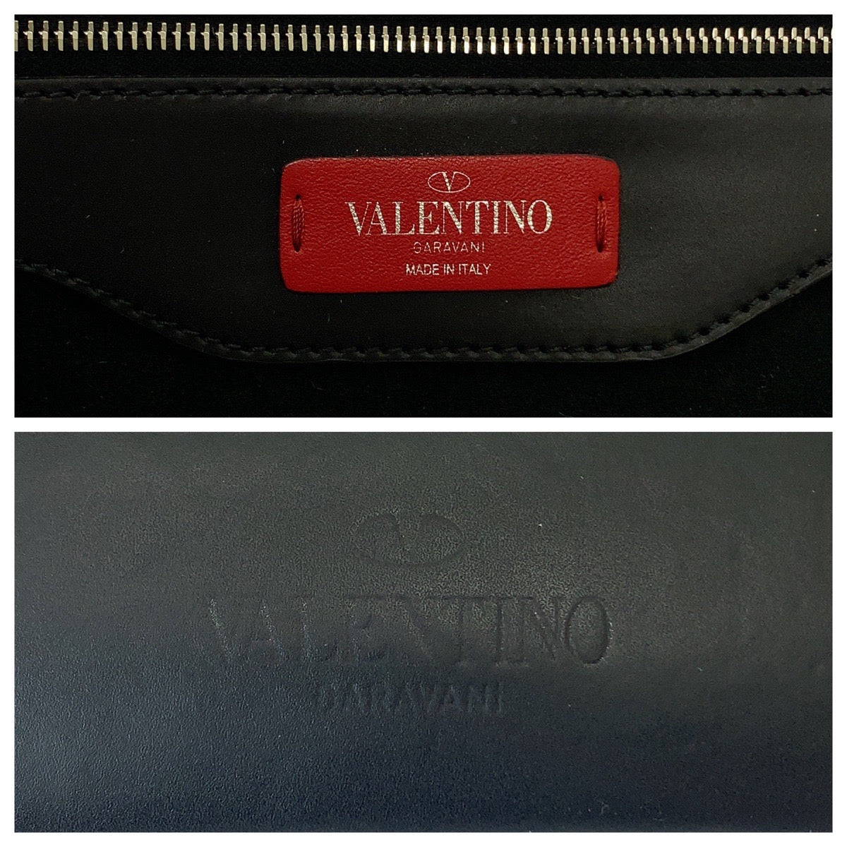 Valentino Leather Rockstuds Clutch Bag in Very Good Condition