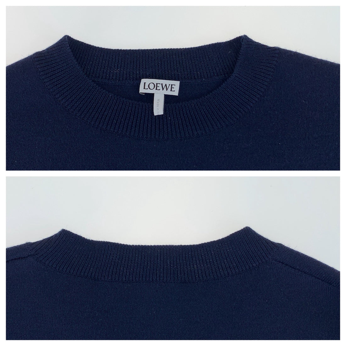 Loewe Wool Heart Logo Sweater Navy Blue in Very Good Condition