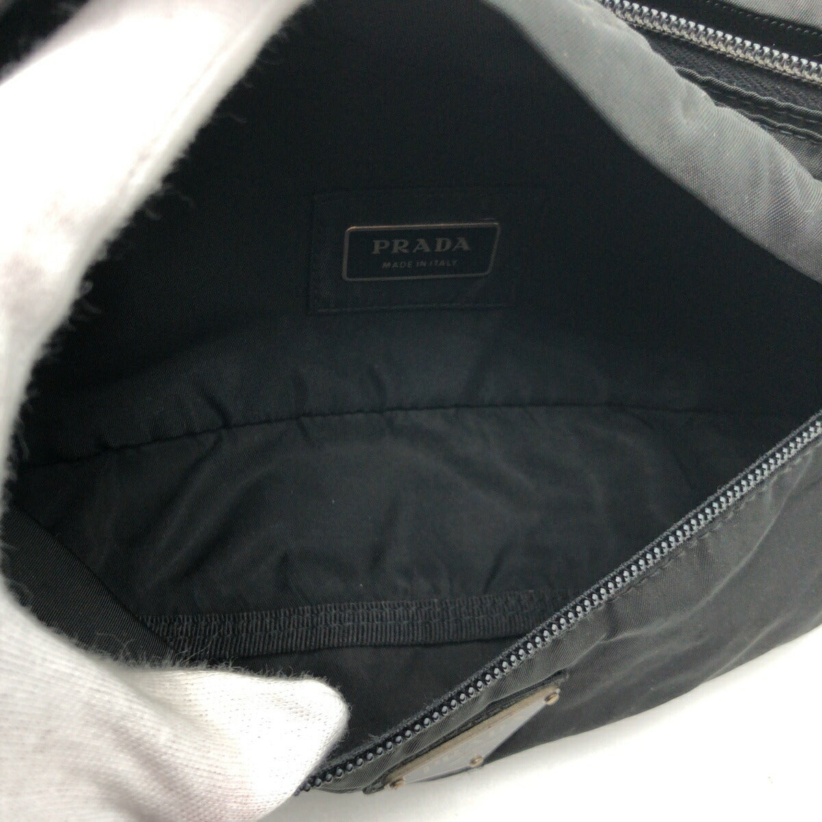 Prada Nylon Tessuto Logo Waist Bag