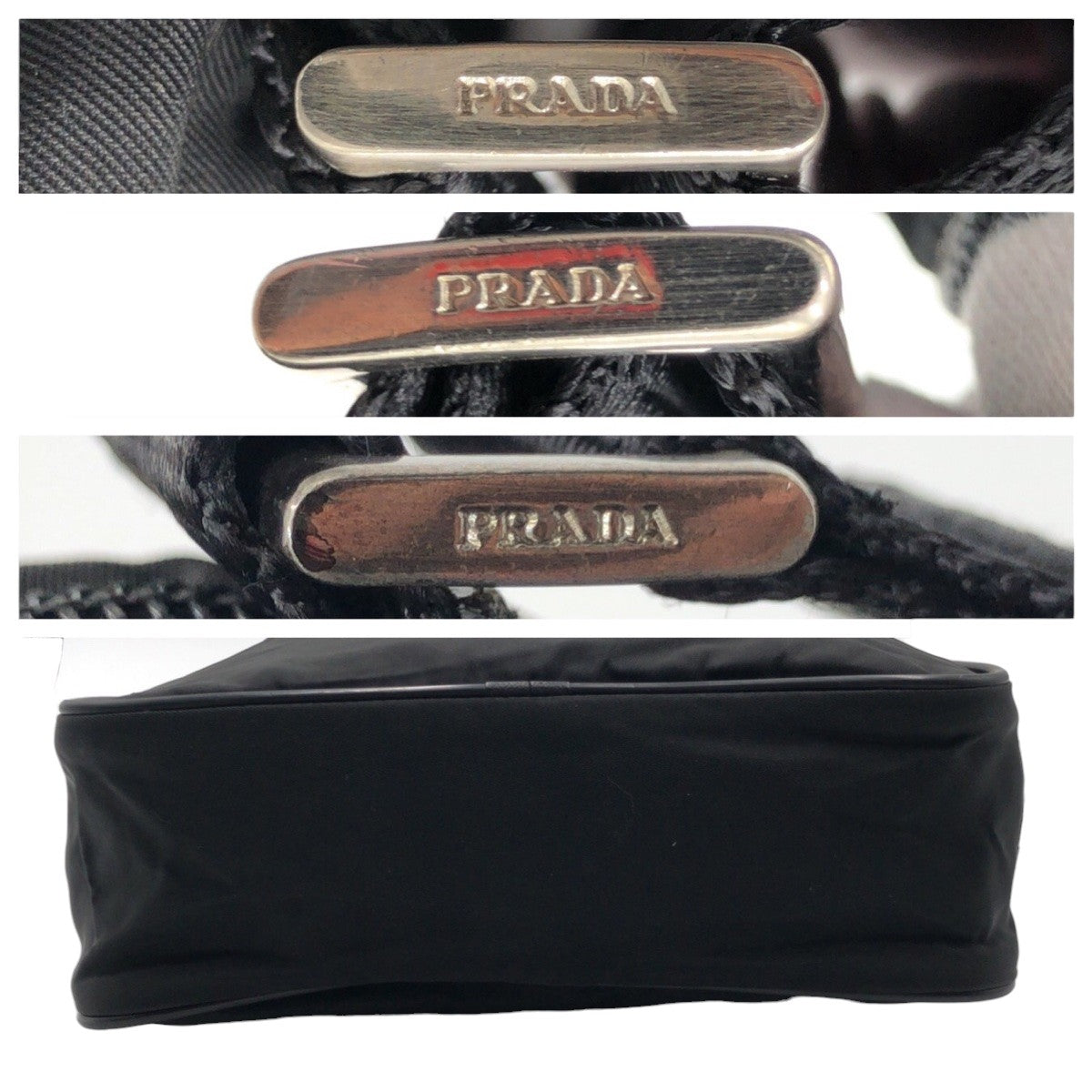 Prada Nylon Tessuto Triangle Logo Messenger Bag