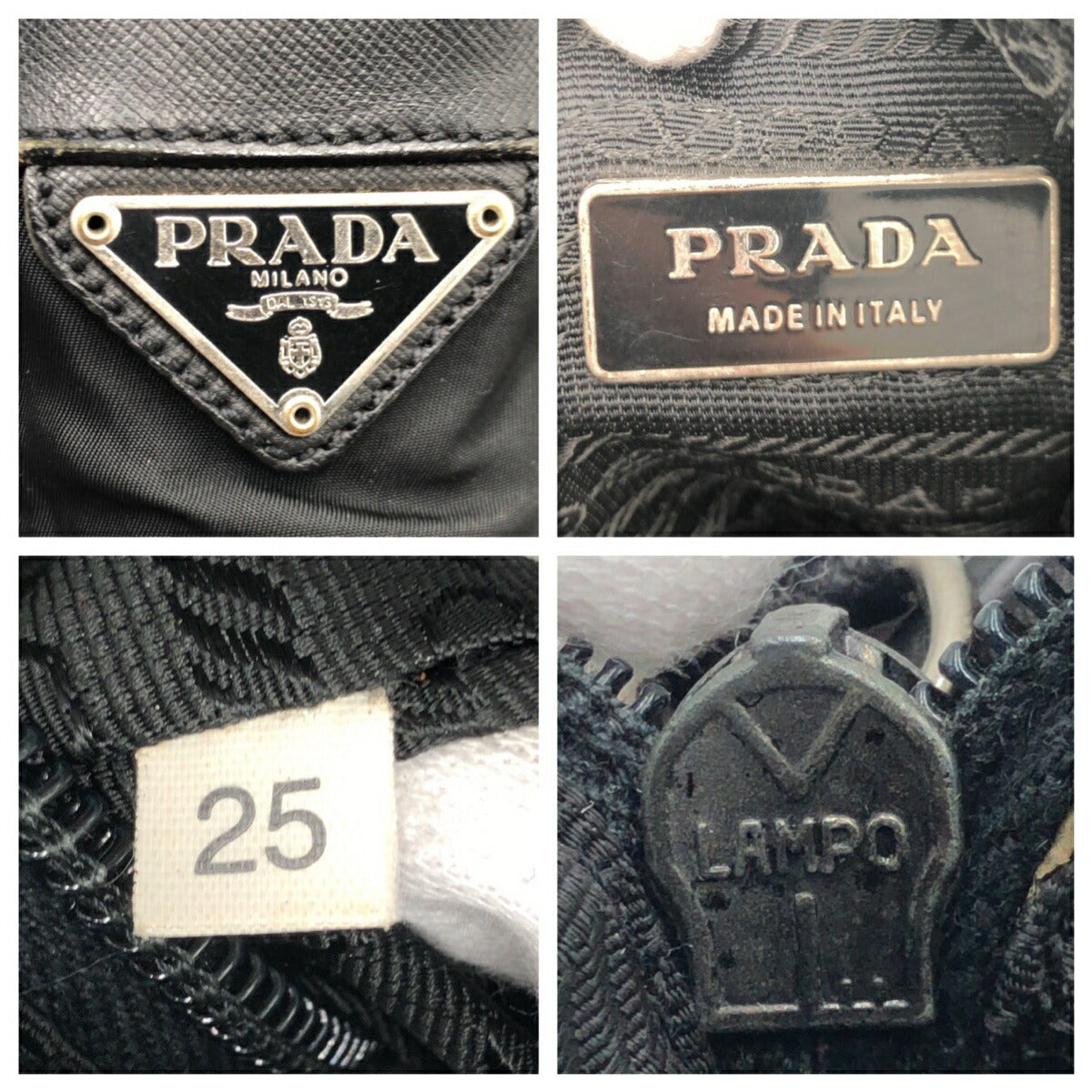 Prada Nylon Tessuto Triangle Logo Messenger Bag