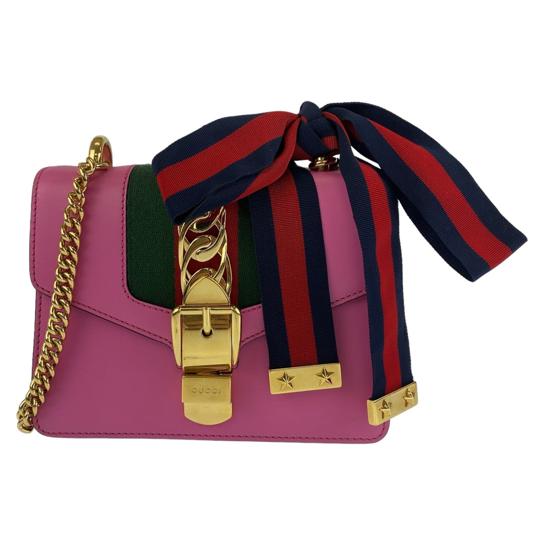 Gucci Leather Sylvie Mini Shoulder Bag