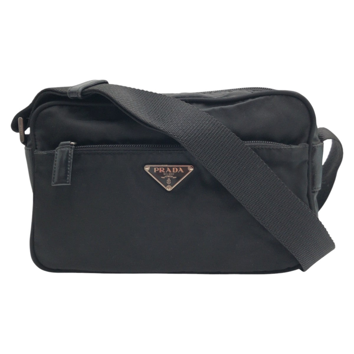 Prada Nylon Tessuto Triangle Logo Shoulder Bag