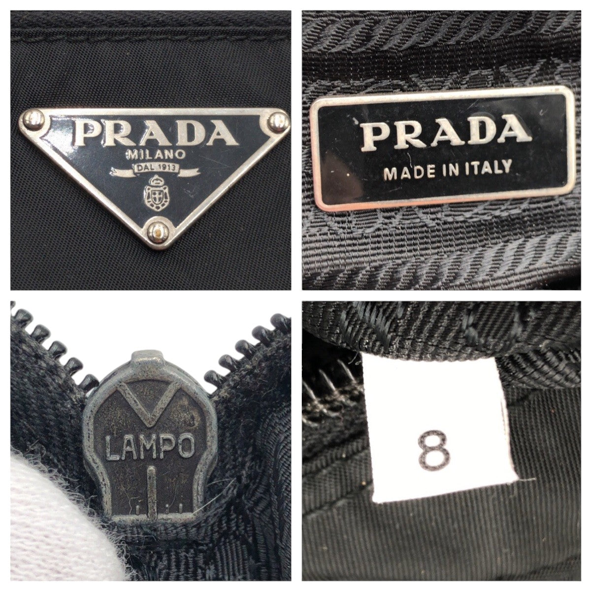 Prada Nylon Tessuto Triangle Logo Shoulder Bag