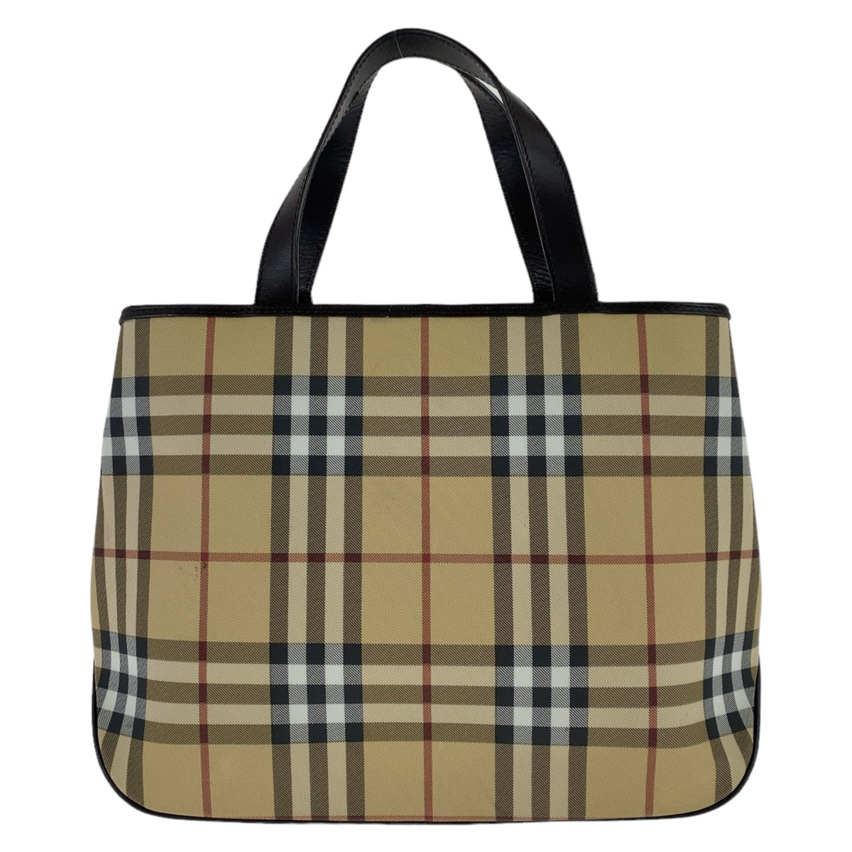 Burberry Check Canvas Tote Bag in Very Good Condition