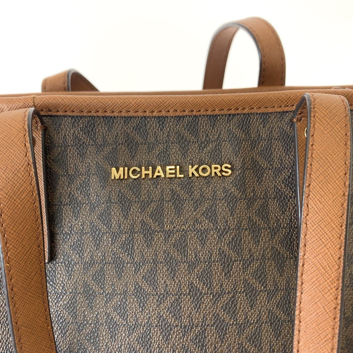 Michael Kors PVC MK Signature Tote Bag in Very Good Condition