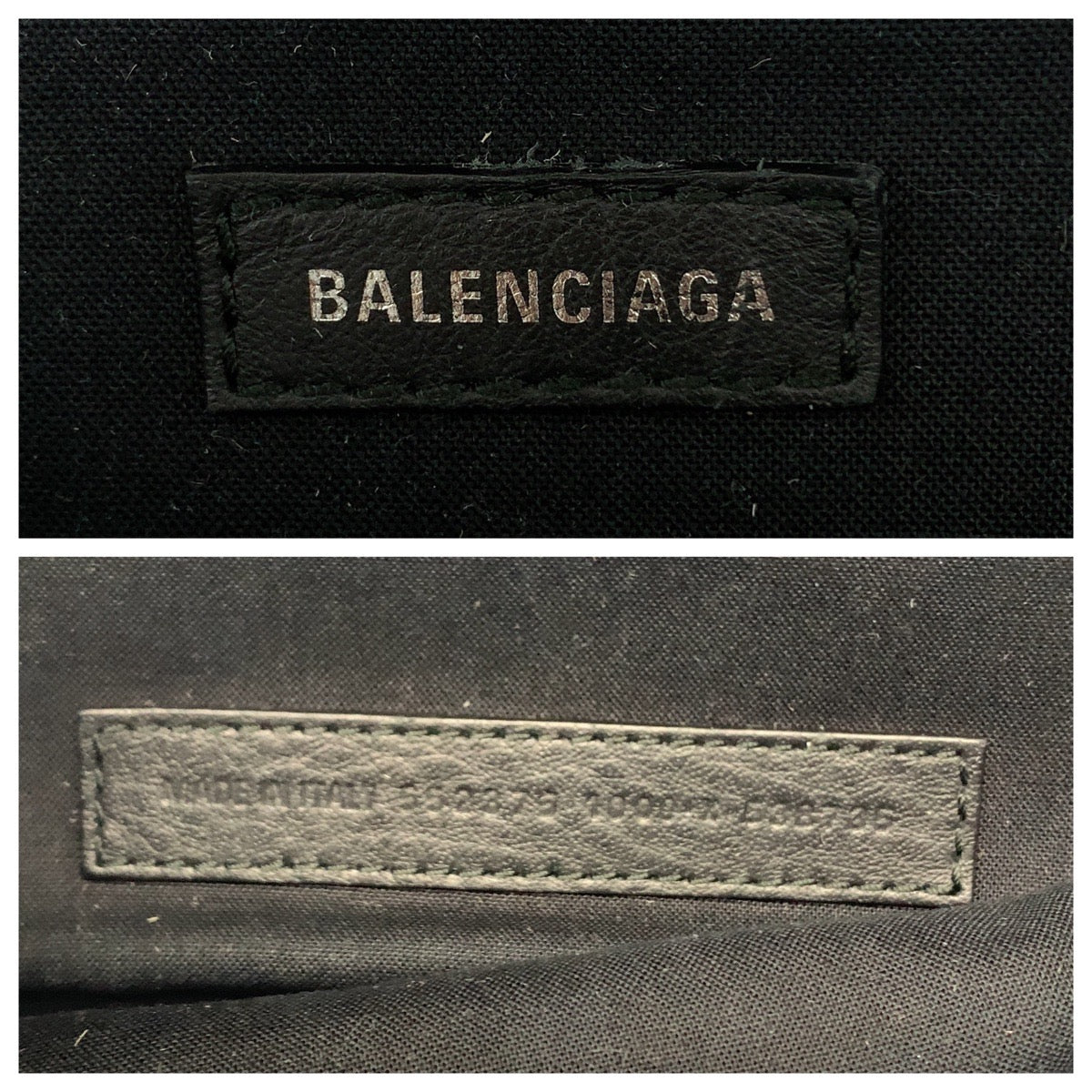 Balenciaga Leather Logo Waist Bag Black