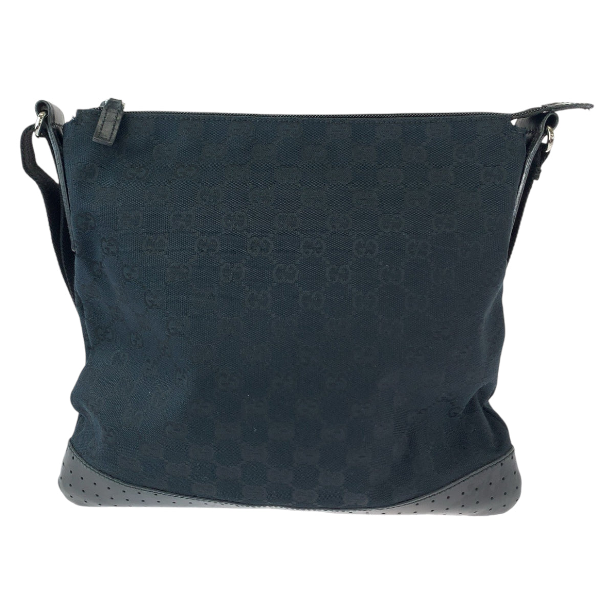 Gucci Black GG Canvas Shoulder Bag