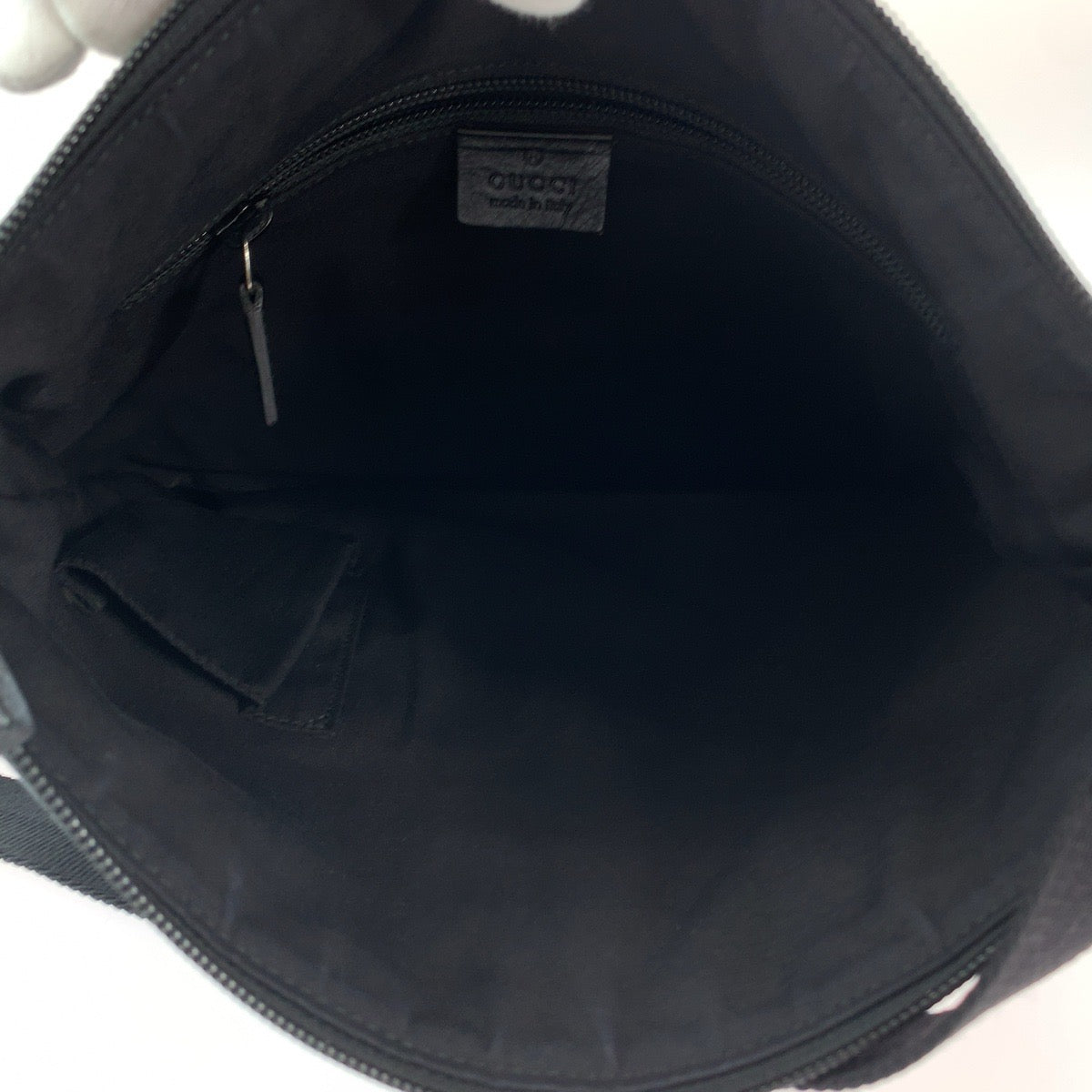 Gucci Black GG Canvas Shoulder Bag