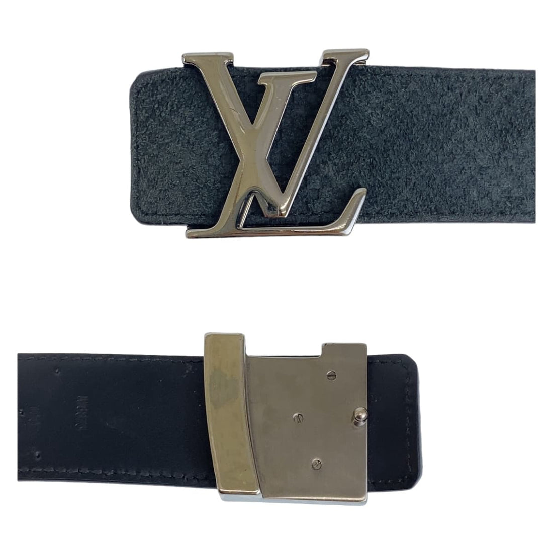 Louis Vuitton Micro Damier Suede Leather Belt