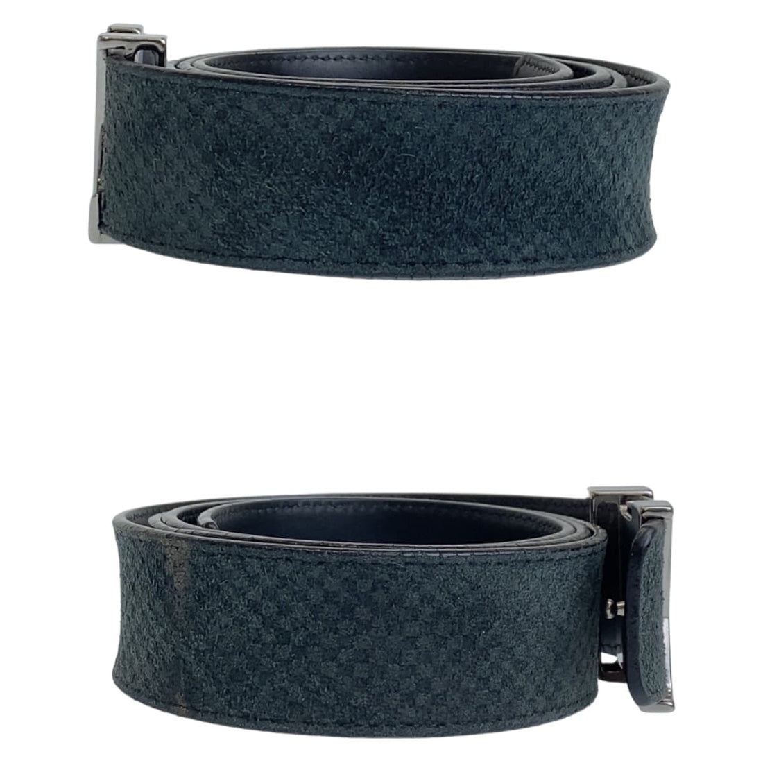 Louis Vuitton Micro Damier Suede Leather Belt