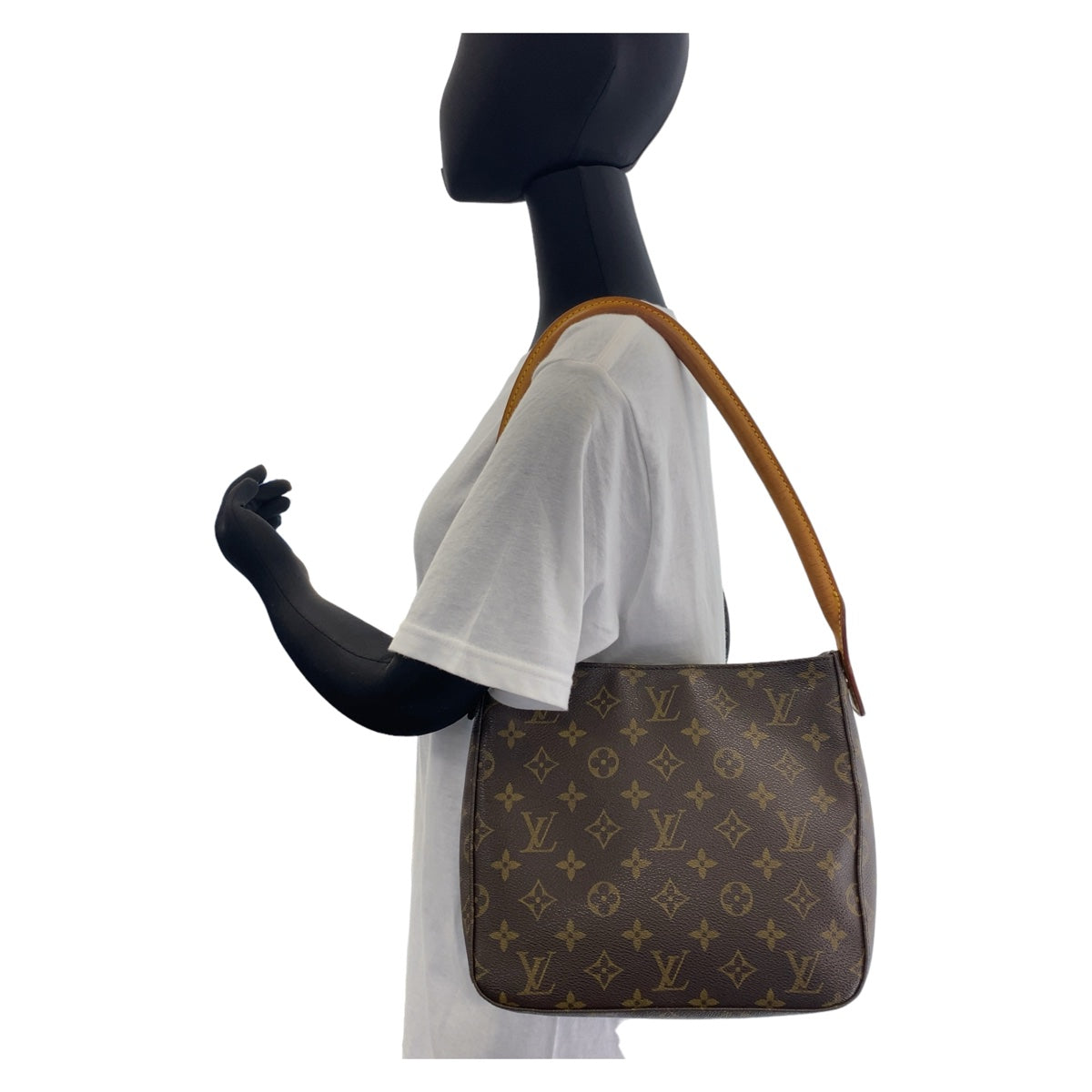 Louis Vuitton Monogram Looping MM Shoulder Bag PVC/Leather M51146 in Very Good Condition