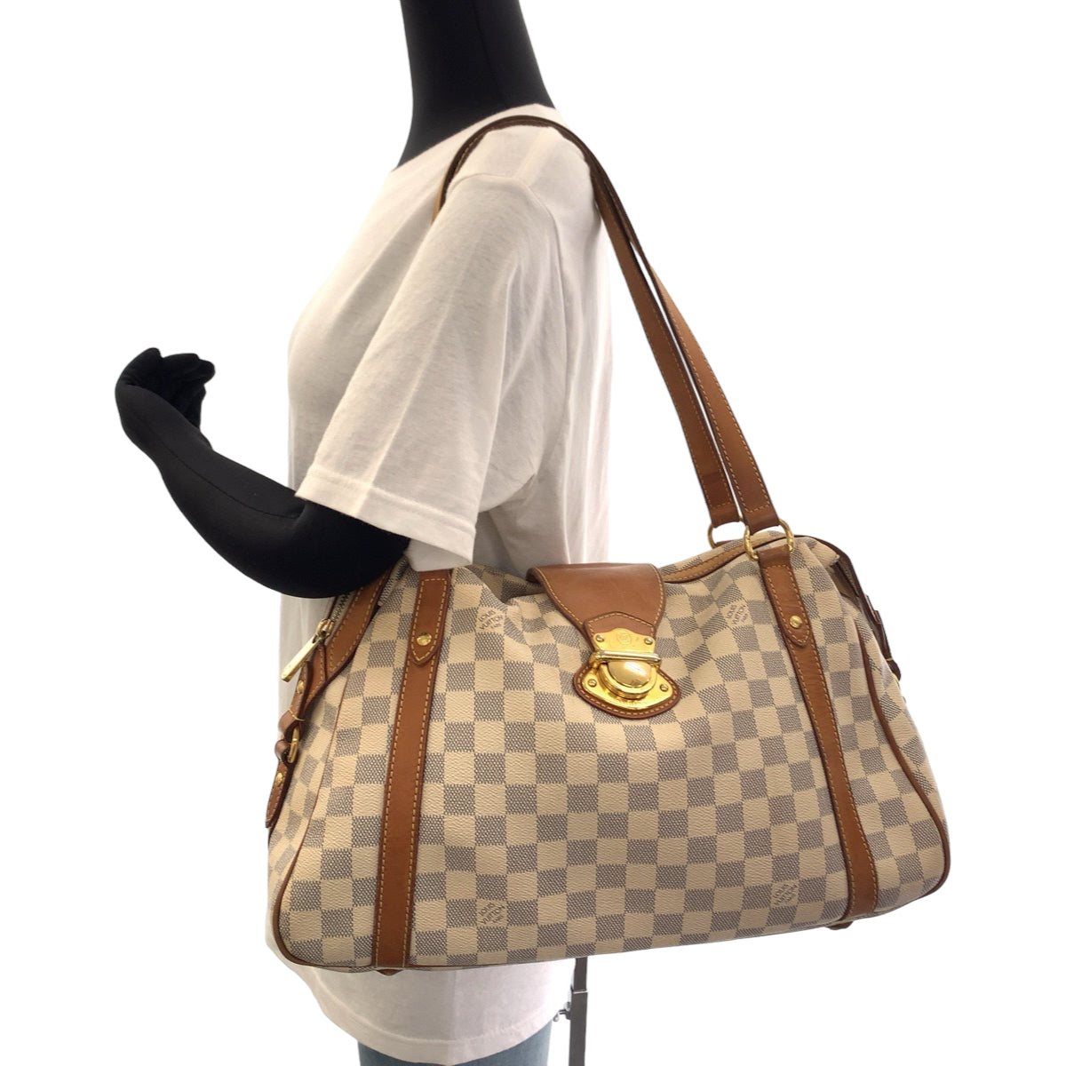 Louis Vuitton Damier Azur Stresa PM Tote Bag in Very Good Condition