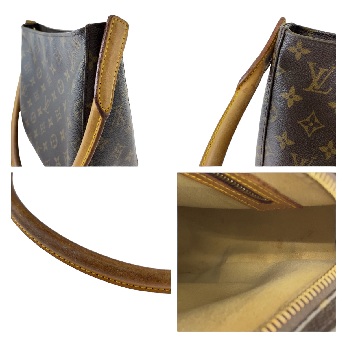 Louis Vuitton Monogram Looping MM Shoulder Bag M51146 in Very Good Condition