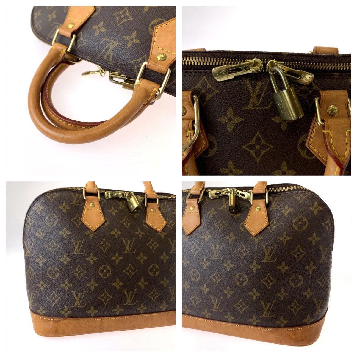 Louis Vuitton Monogram Alma Handbag M51130 in Very Good Condition