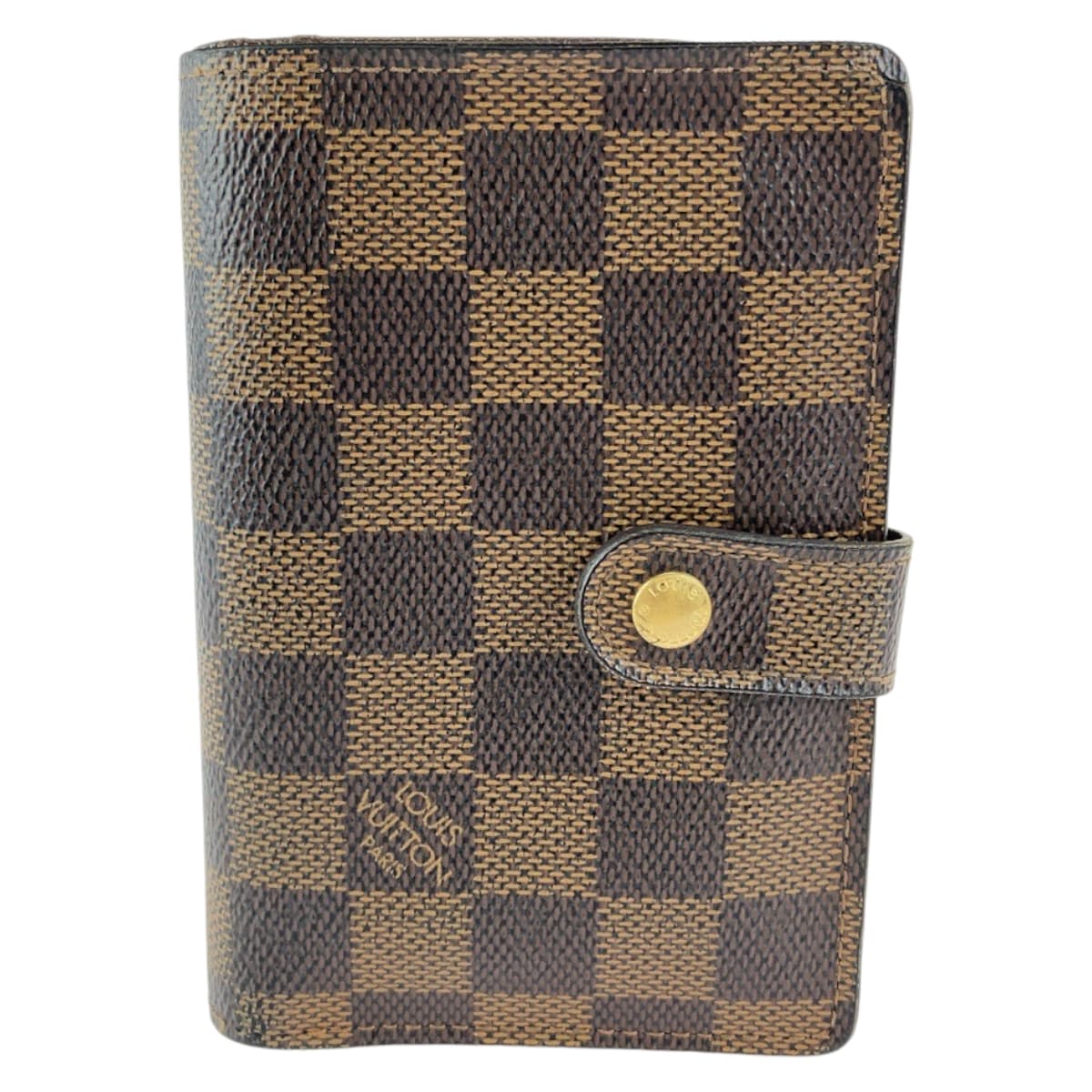 Louis Vuitton Damier Ebene Compact Wallet N61674 in Very Good Condition