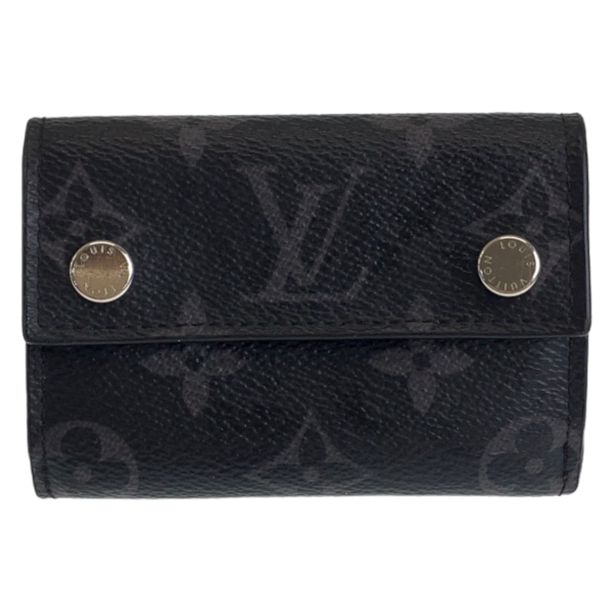 Louis Vuitton Monogram Eclipse Discovery Compact Wallet in Very Good Condition