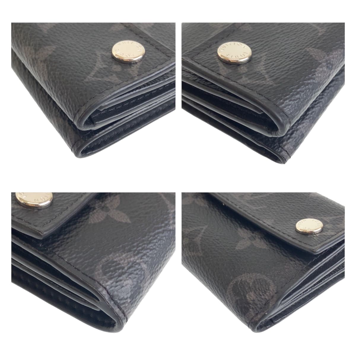 Louis Vuitton Monogram Eclipse Discovery Compact Wallet in Very Good Condition