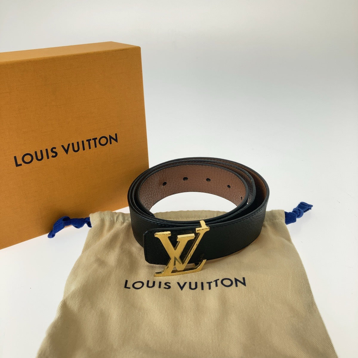 Louis Vuitton Leather Reversible Belt