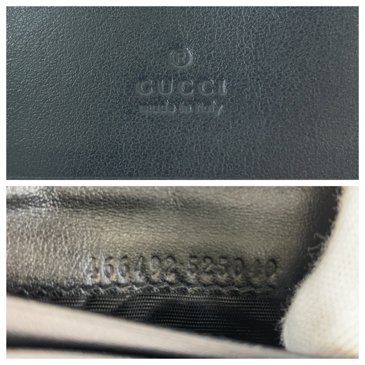 Gucci Leather GG Marmont Compact Wallet 466492 in Great Condition