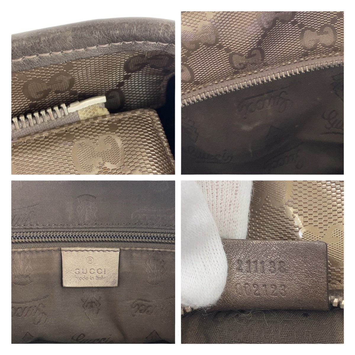 Gucci GG Imprime Bronze Tote Bag