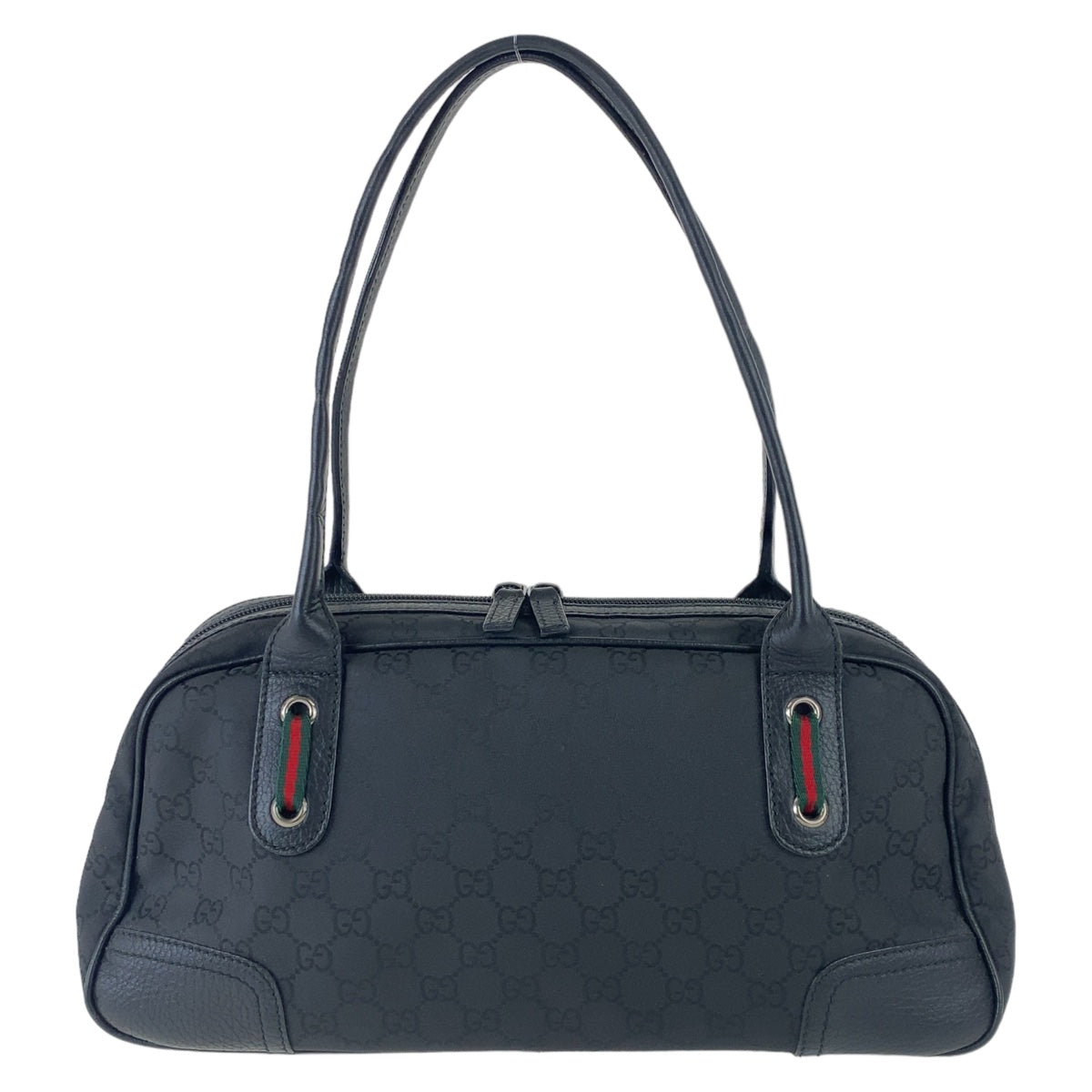 Gucci GG Canvas Leather Shoulder Handbag