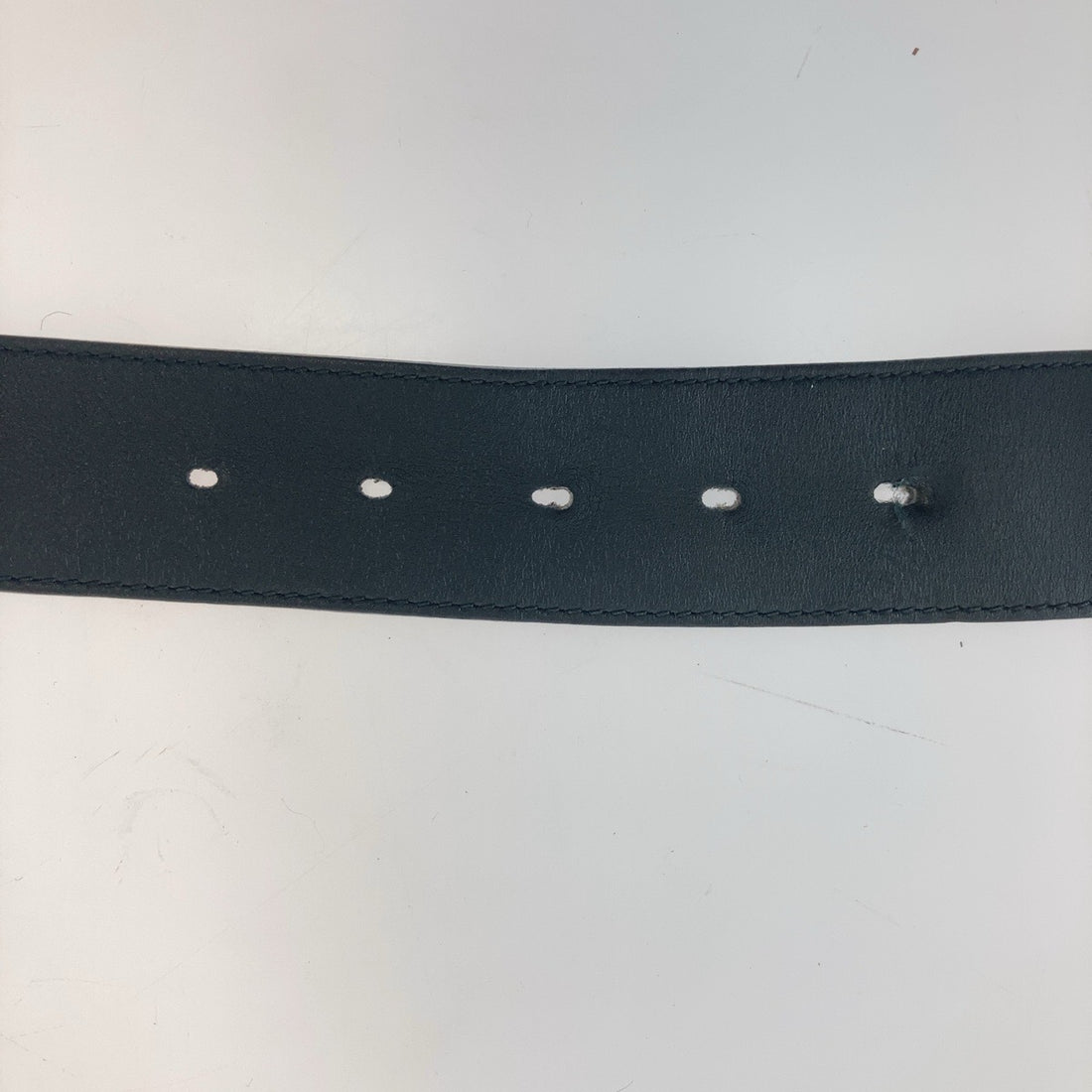 Gucci Leather GG Marmont Belt Black Gold