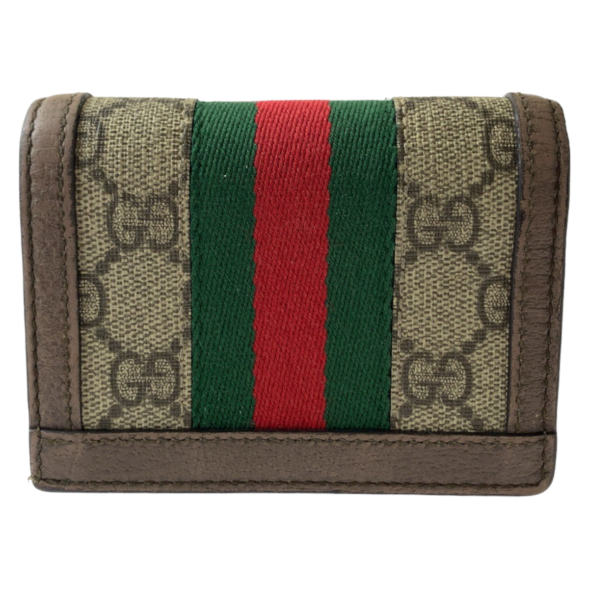 Gucci Ophidia GG Supreme Canvas Compact Wallet in Very Good Condition