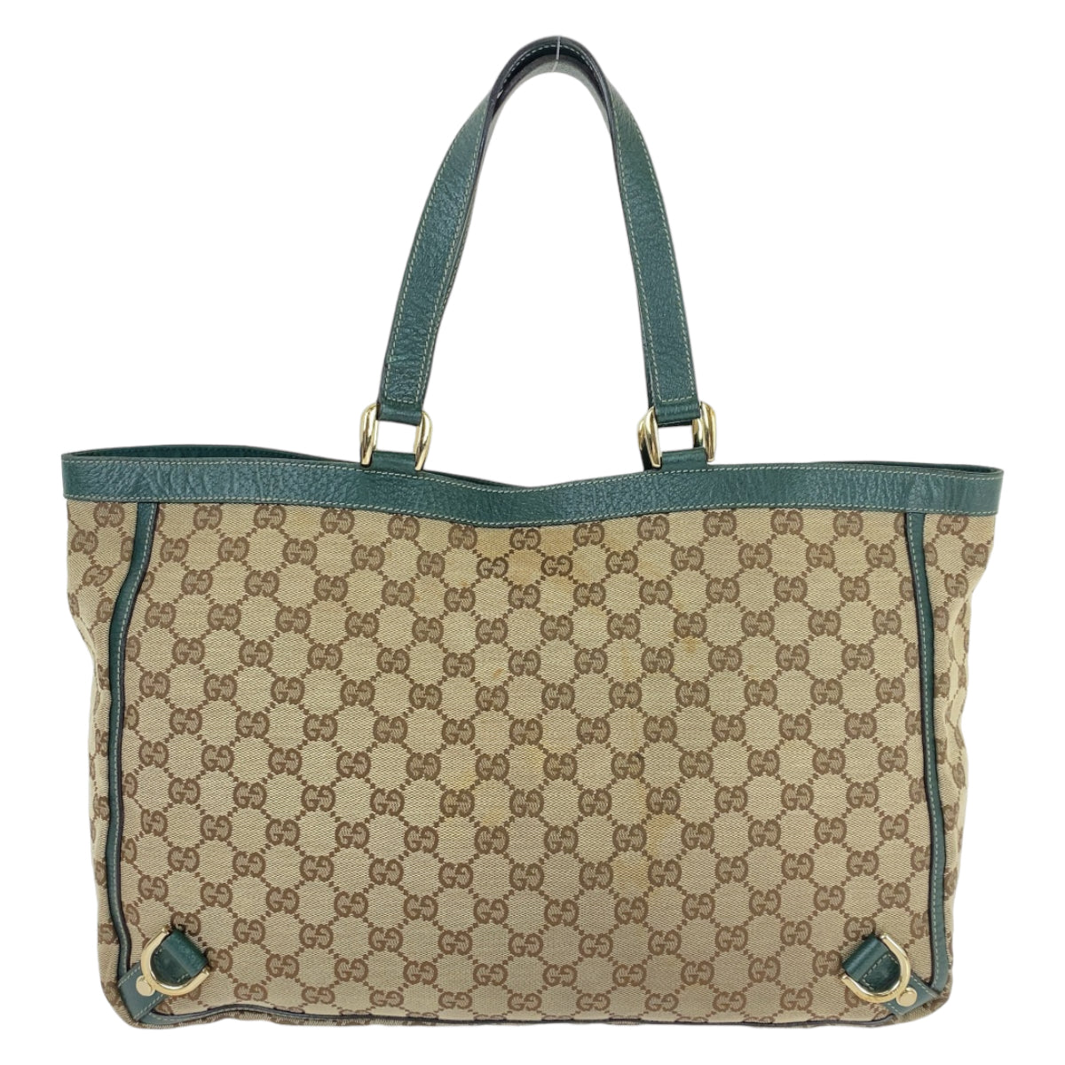 Gucci Abby GG Canvas Leather Tote Bag