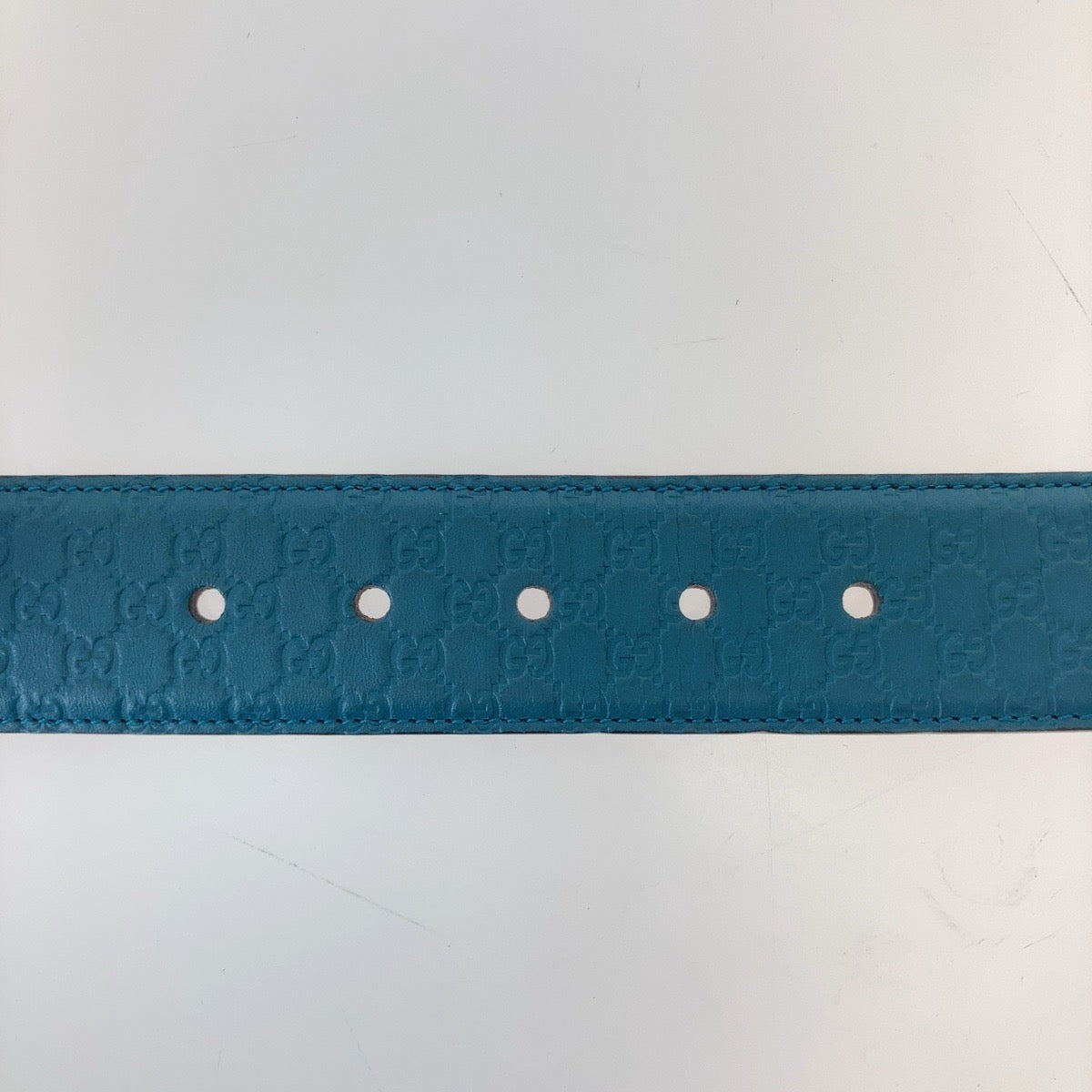 Gucci Leather Microguccissima GG Belt 36 in Very Good Condition