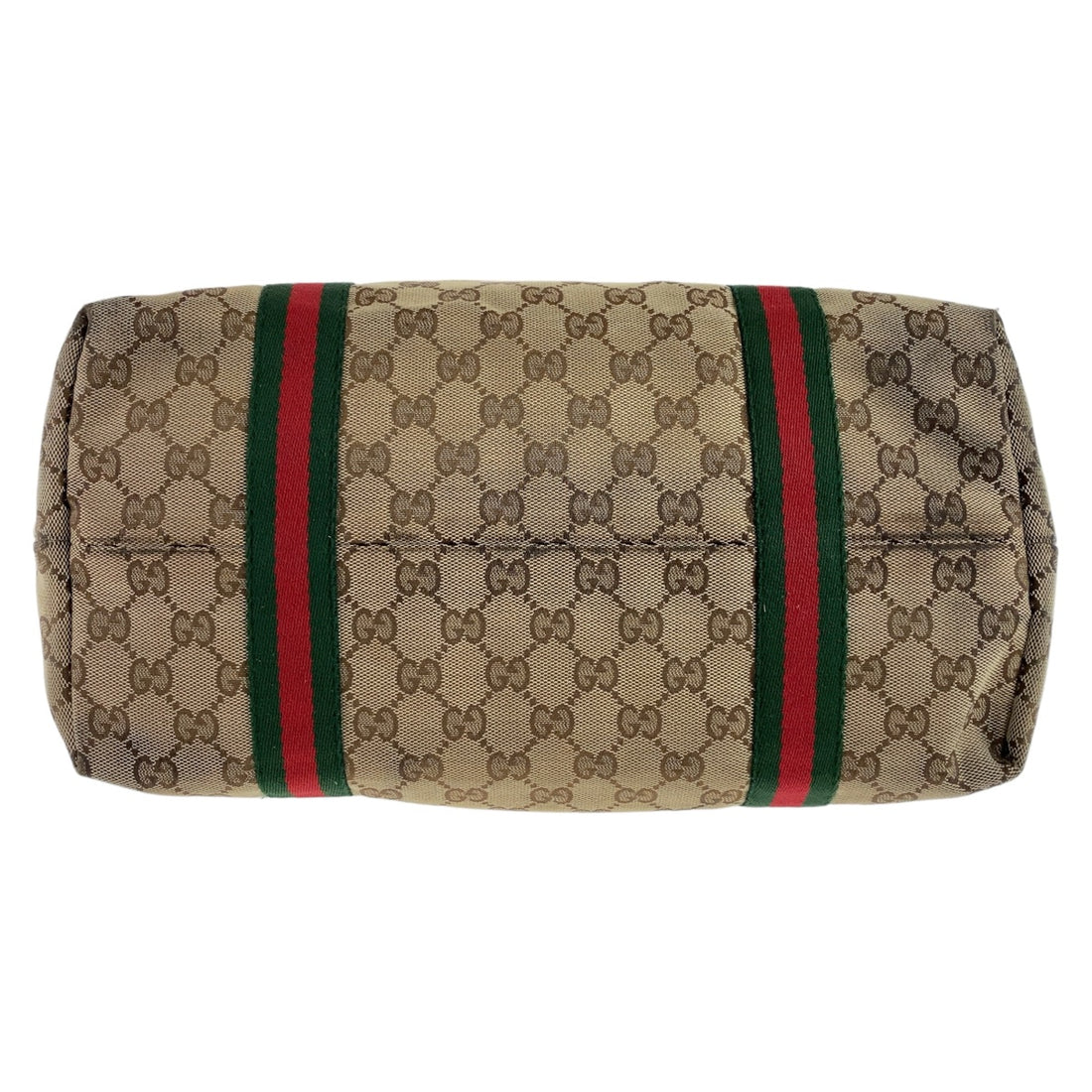 Gucci GG Canvas Leather Tote Bag