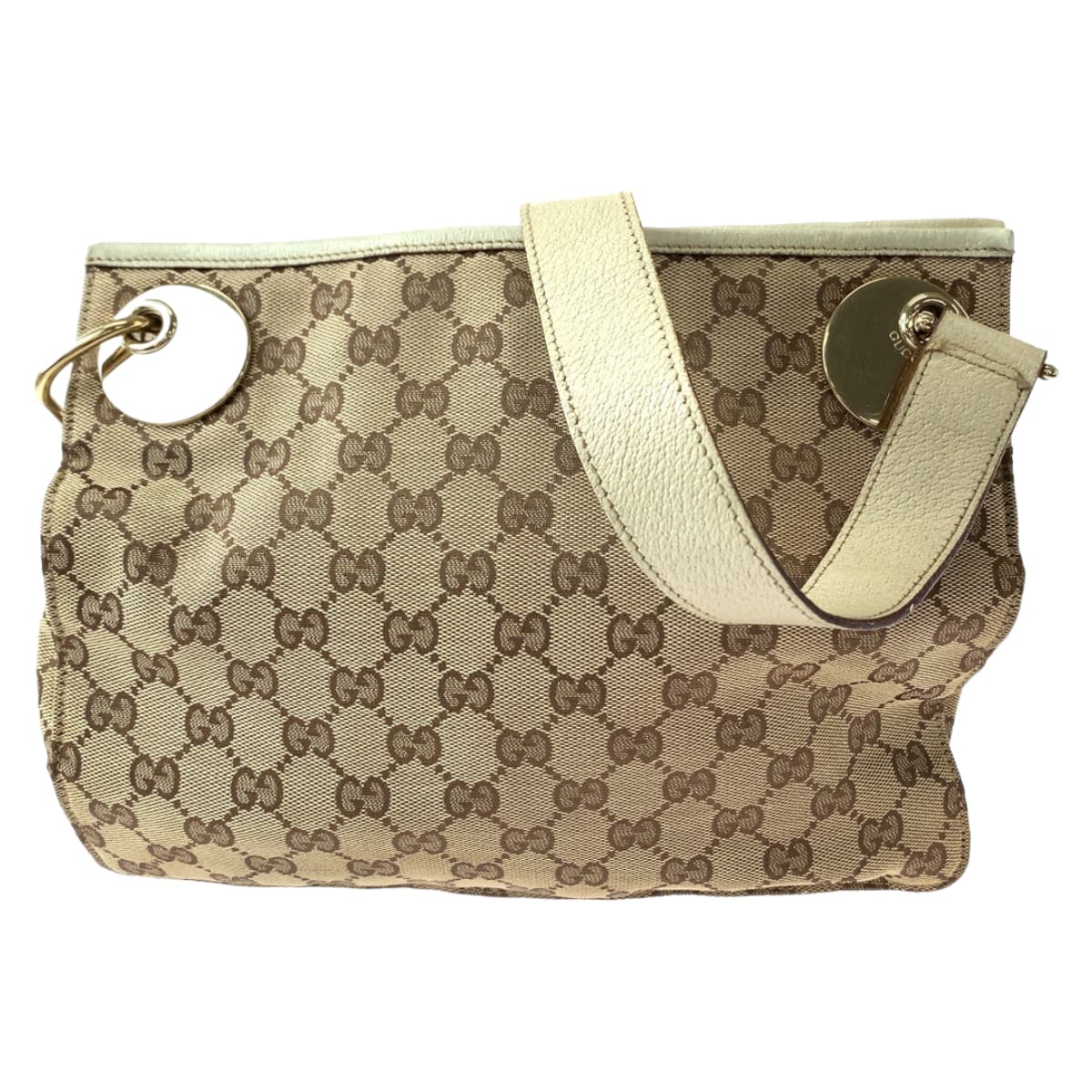 Gucci GG Canvas Shoulder Bag 120841 in Very Good Condition