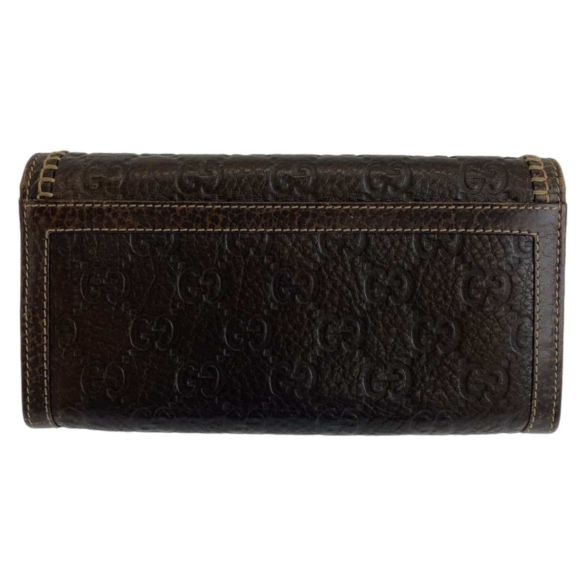 Gucci Leather Horsebit Guccissima Long Wallet 408068 in Very Good Condition