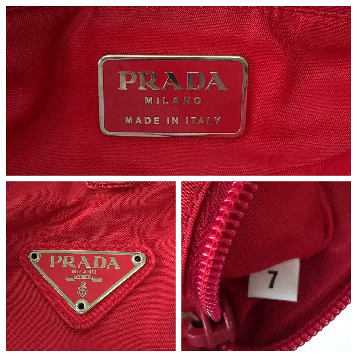 Prada Nylon Tessuto Logo Tote Bag