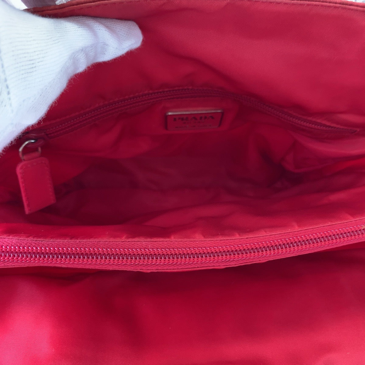 Prada Nylon Tessuto Logo Tote Bag