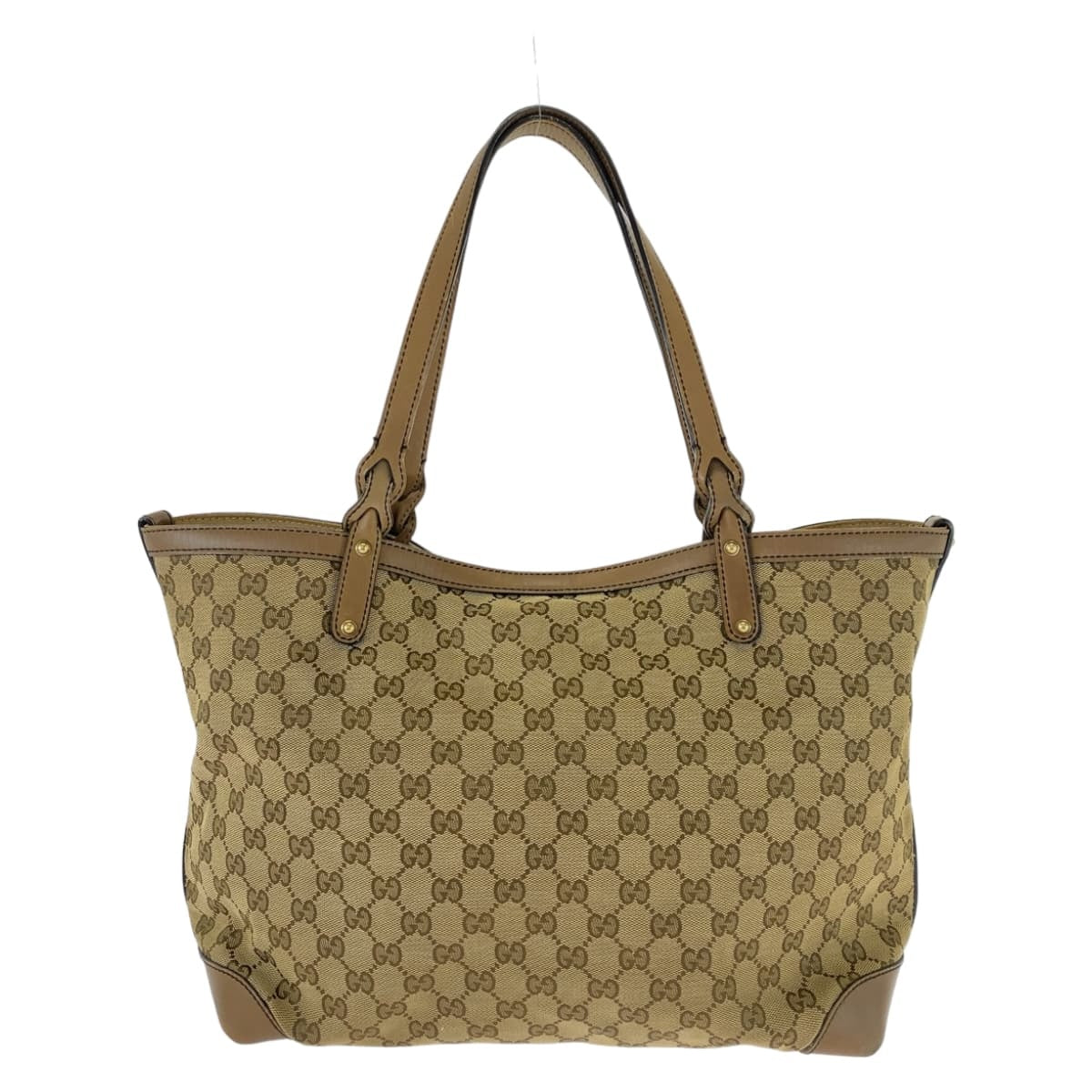 Gucci GG Canvas/Leather Tote Bag 247209 in Very Good Condition