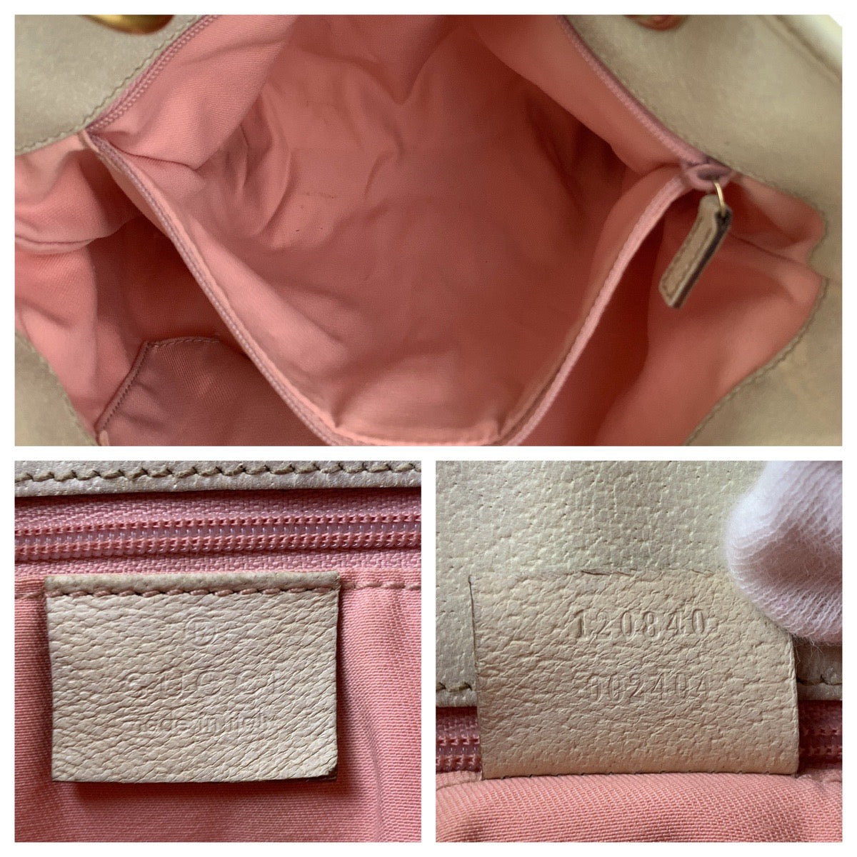 Gucci GG Canvas/Leather Tote Shoulder Bag in Very Good Condition