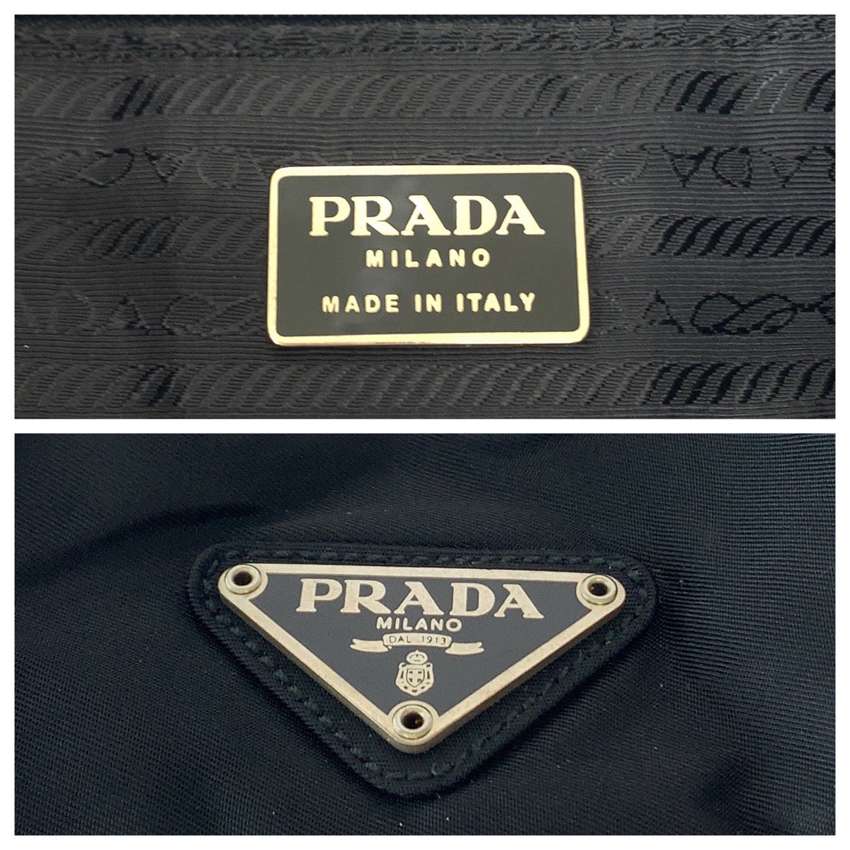 Prada Nylon Tessuto Logo Shoulder Bag