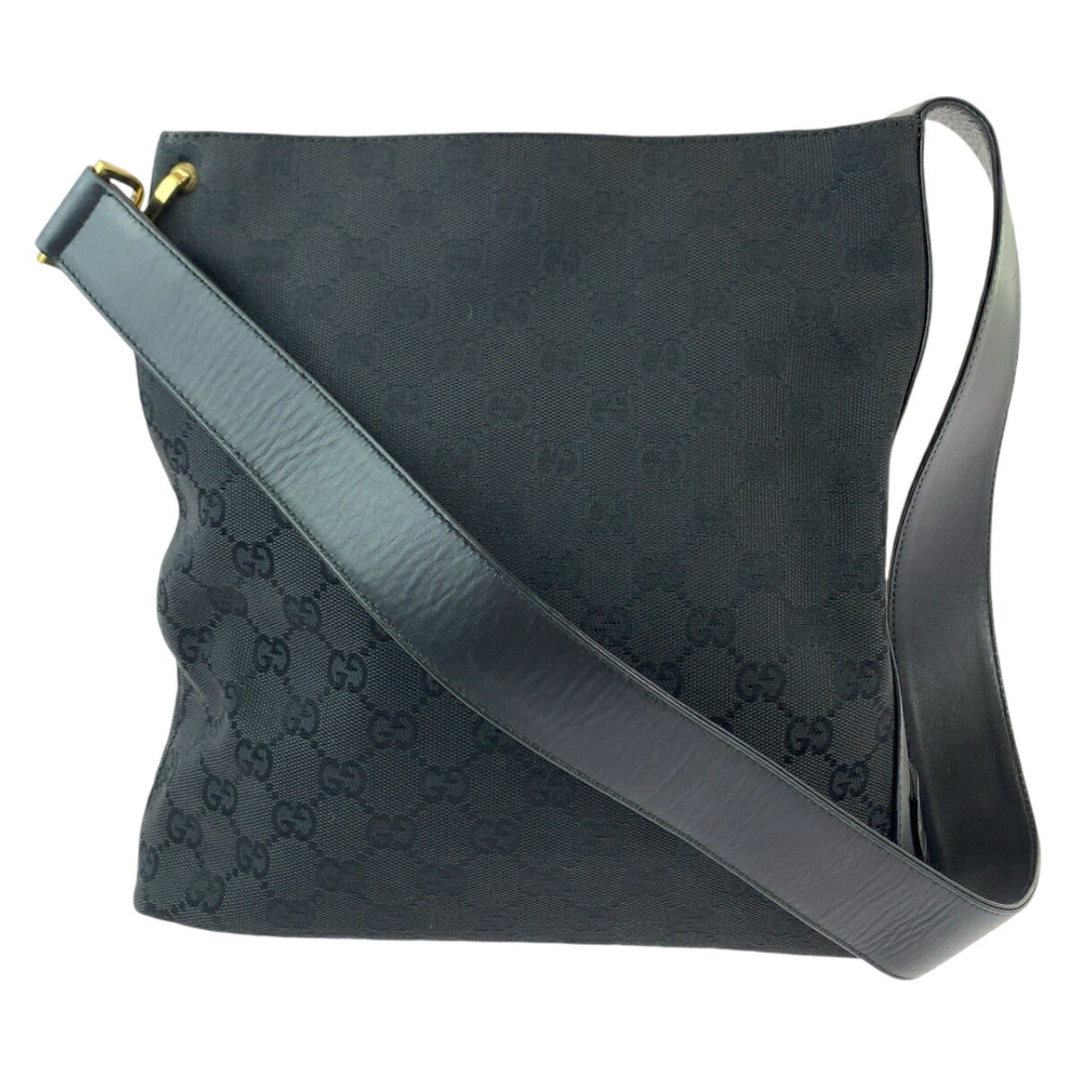 Gucci Black GG Canvas Shoulder Bag 91761