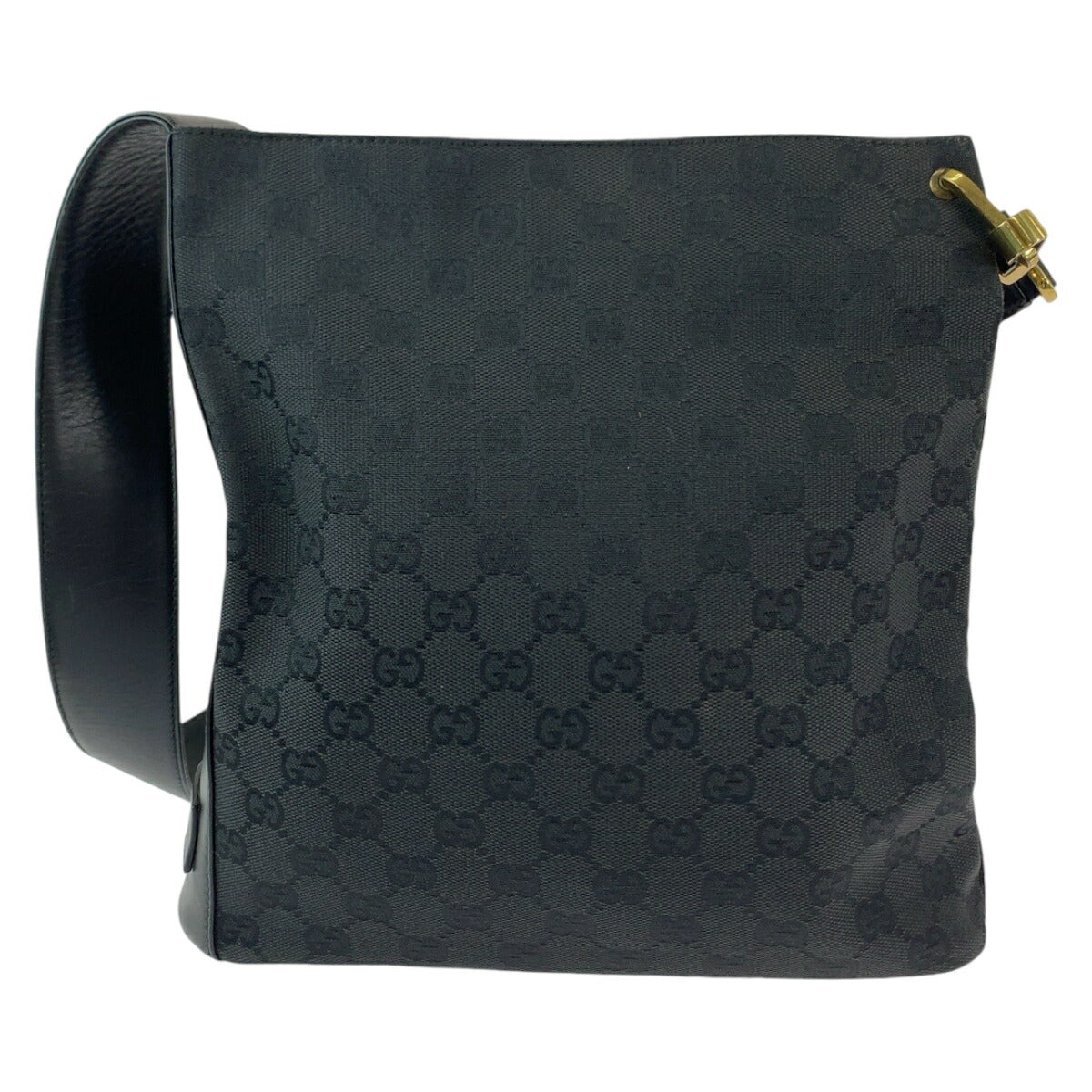 Gucci Black GG Canvas Shoulder Bag 91761