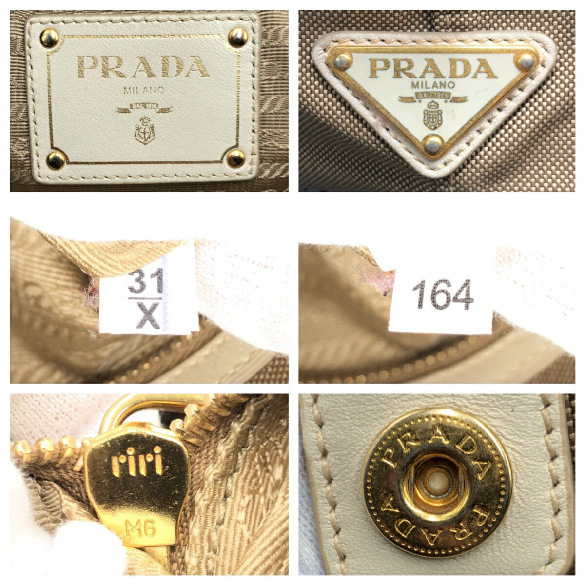 Prada Logo Jacquard Canvas Tote Bag